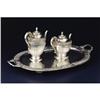 Image 2 : A Mexican Silver Tea Pot, Coffee Pot and Tray