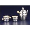 Image 2 : 3 Piece Silver and Ivory Coffee Service - Jensen