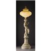 Image 1 : A Monumental Italian Alabaster Figural Torchiere