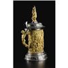 Image 2 : Renaissance Revival Silver Mounted Ivory Tankard
