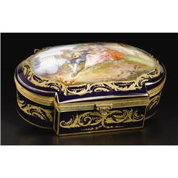 Sèvres-style Porcelain and Gilt-Metal Box