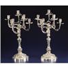 Image 2 : A Pair of Rococo-style Seven Light Candelabra