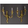 Image 1 : A Pair of Louis XV-style Gilt Bronze Sconces