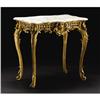 Image 2 : A French Rococo-style Giltwood Center Table