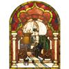 Image 1 : 2 American Orientalist Stained Glass Windows