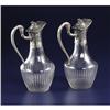 Image 2 : A Pair of French Glass and Silver Decanters