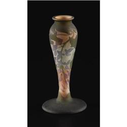 A Galle Wisteria Cameo Glass Vase