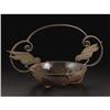 Image 1 : A Muller Freres Glass and Wrought Iron Bowl