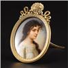 Image 1 : An Oval Porcelain Portrait Plaque