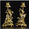 Image 2 : A Pair of Porcelain and Gilt Bronze Candlesticks
