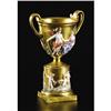 Image 2 : Capodimonte Gilt Ground Urn, Italy, 20th C.