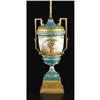 Image 1 : 'Sèvres' Jewelled Vase, Fitted As a Table Lamp