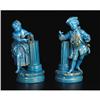 Image 1 : Pair of 'Sèvres' Turquoise Glazed Figures