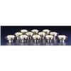 Image 1 : Set 12 Lenox Porcelain and Silver Boullion Cups