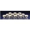 Image 2 : Set 12 Lenox Porcelain and Silver Boullion Cups