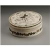 Image 2 : European Carved Round Ivory Box with Parcel Gilt