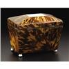 Image 2 : A Regency Tortoiseshell Veneered Tea Caddy