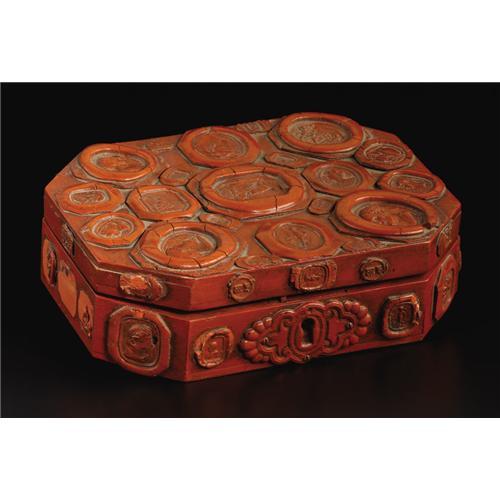 Italian Intaglio Seal Decorated Box, 20th C.