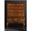 Image 1 : A George III Burl Walnut Chest of Stand