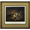 Image 1 : A colored etching of Dogs