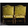 Image 2 : Set of 4 Charles II Style Walnut Open Armchairs