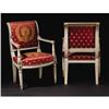 Image 1 : Pair of Italian Neoclassical Style Open Archairs
