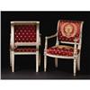 Image 2 : Pair of Italian Neoclassical Style Open Archairs