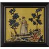 Image 1 : A Pair of Framed Silk Needlework Pictures