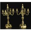 Image 1 : A Pair of French Gilt Bronze Candelabra