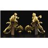 Image 2 : A Pair of Louis XVth Style Gilt Bronze Chenets