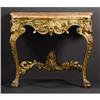 Image 1 : A French Louis XV-style Giltwood Console