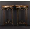 Image 1 : A Pair of Louis XVI-style Demi Lune Consoles