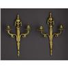 Image 1 : A Pair of Empire-style Gilt Bronze Sconces