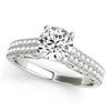 Image 2 : 2.26 ctw Certified VS/SI Diamond Pave 2pc Set Wedding 14k White Gold - REF-405A2N