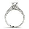 Image 3 : 2.26 ctw Certified VS/SI Diamond Pave 2pc Set Wedding 14k White Gold - REF-405A2N