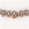 Image 3 : 28.47 ctw Oval Cut Diamond Micro Pave Necklace 18K Rose Gold - REF-2389Y2X