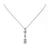 Image 2 : 1.75 ctw Emerald Cut Diamond Designer Necklace 18K White Gold - REF-454H2R