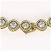 Image 3 : 36.09 ctw Cushion Cut Diamond Micro Pave Necklace 18K Yellow Gold - REF-5015X9A