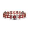 Image 2 : 30.69 ctw Tourmaline & Diamond Bracelet 14K Rose Gold - REF-298Y9X