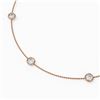 Image 3 : 4.5 ctw Diamond Station Necklace 18K Rose Gold - REF-738H2R