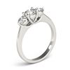 Image 3 : 2 ctw Certified VS/SI Diamond 3 Stone Ring 18k White Gold - REF-407Y8X