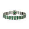 Image 3 : 31.91 ctw Emerald & Diamond Bracelet 14K White Gold - REF-312Y5X