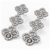 Image 1 : 9.12 ctw Pear Cut Diamond Designer Earrings 18K White Gold - REF-812N8F