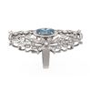 Image 2 : 7.02 ctw Aquamarine & Diamond Ring 18K White Gold - REF-436M4G