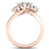 Image 3 : 1.25 ctw Certified VS/SI Diamond Solitaire 3 Stone Ring 14k Rose Gold - REF-201N3F