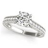 Image 1 : 1.07 ctw Certified VS/SI Diamond Ring 18k White Gold - REF-150N4F