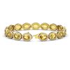 Image 2 : 20.36 ctw Fancy Citrine & Diamond Micro Pave Halo Bracelet 10k Yellow Gold - REF-290Y9X