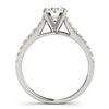 Image 2 : 1.23 ctw Certified VS/SI Diamond Ring 18k White Gold - REF-153H8R