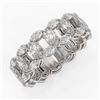 Image 1 : 6.89 ctw Oval & Marquise Diamond Eternity Band 18K White Gold - REF-817K5Y