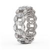 Image 3 : 6.89 ctw Oval & Marquise Diamond Eternity Band 18K White Gold - REF-817K5Y